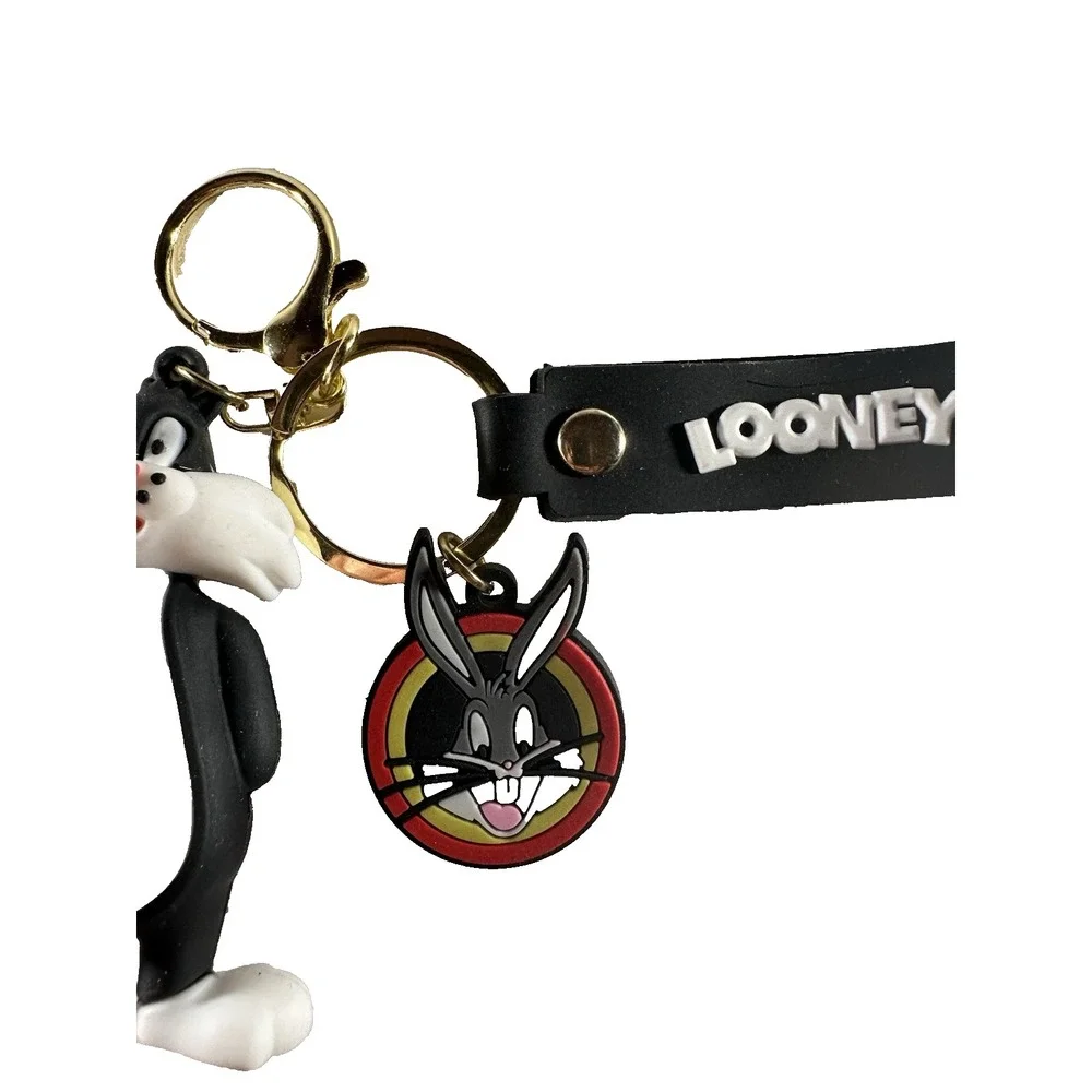 Bugs Bunny Looney Tunes Themed 3D Rubber Keychain/Bag Charm Wrist Strap